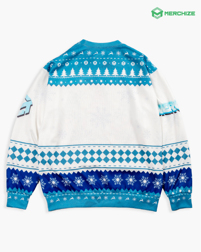 All-over Print Knitted Sweater