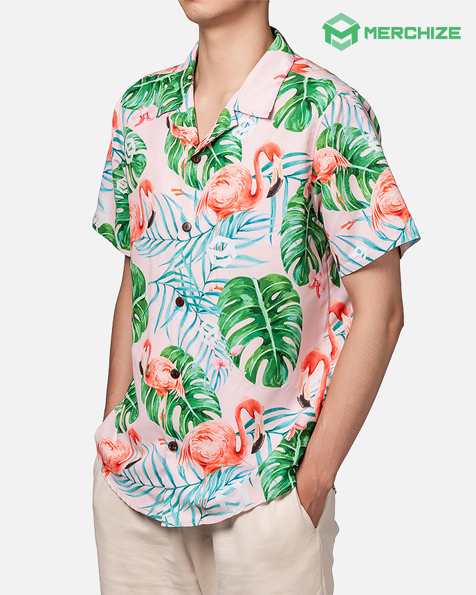 All-over Print Regular Fit Hawaiian Shirt - Print On Demand