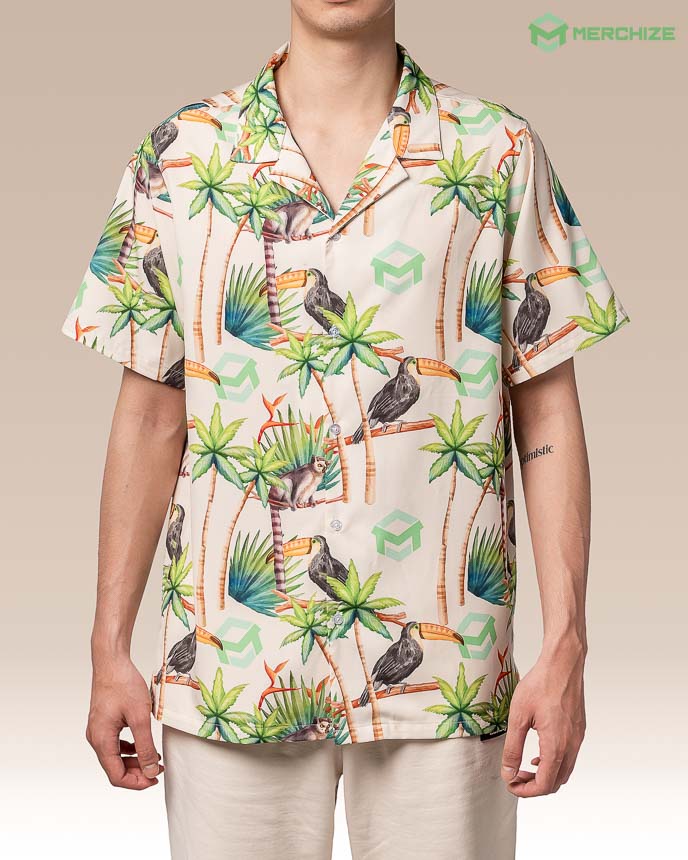 All-over Print Comfort Short-sleeve Hawaiian Shirt