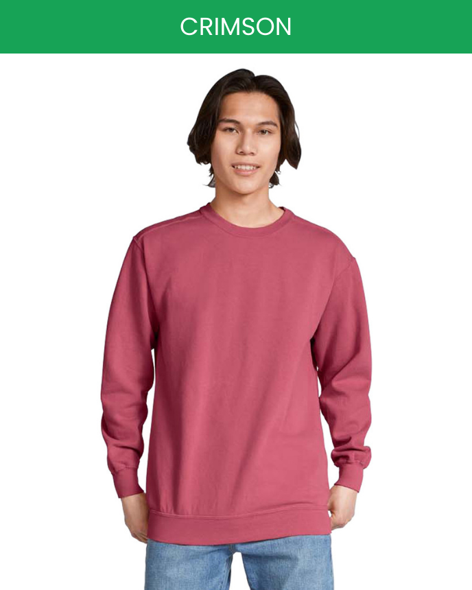Classic Unisex Crew-neck Sweatshirt Comfort Colors 1566 (Made in US)