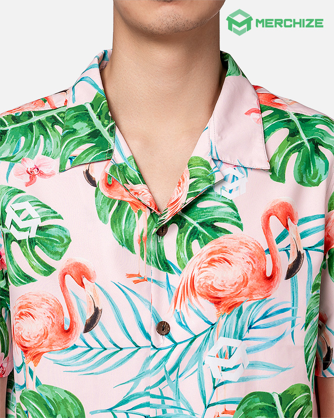 All-over Print Regular Fit Hawaiian Shirt